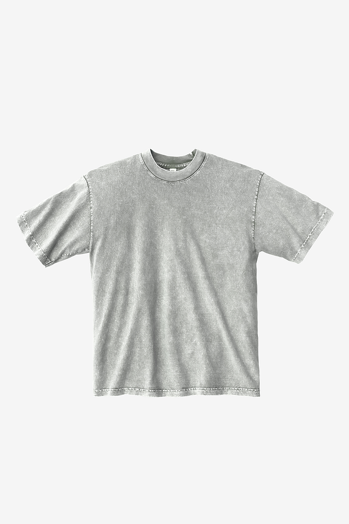 Garment Dye Crew Neck T-Shirt - limestone