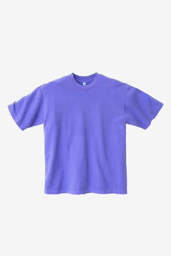 NEON CREW NECK T-SHIRT - neon purple