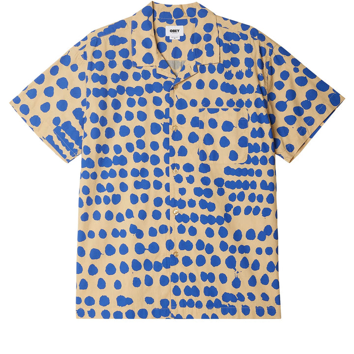 Shirt "Connect" - cream/blue