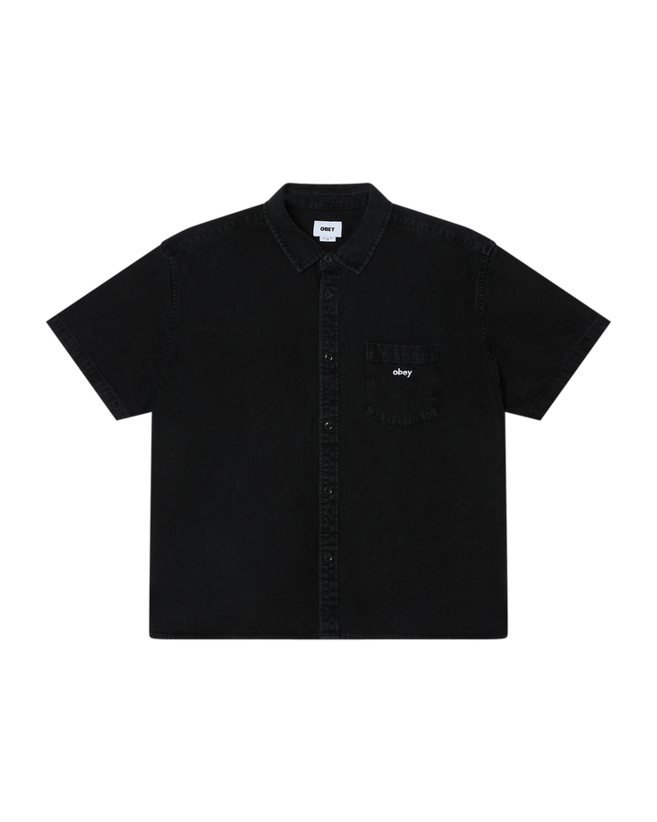 OWENS DENIM SHIRT FADED BLACK