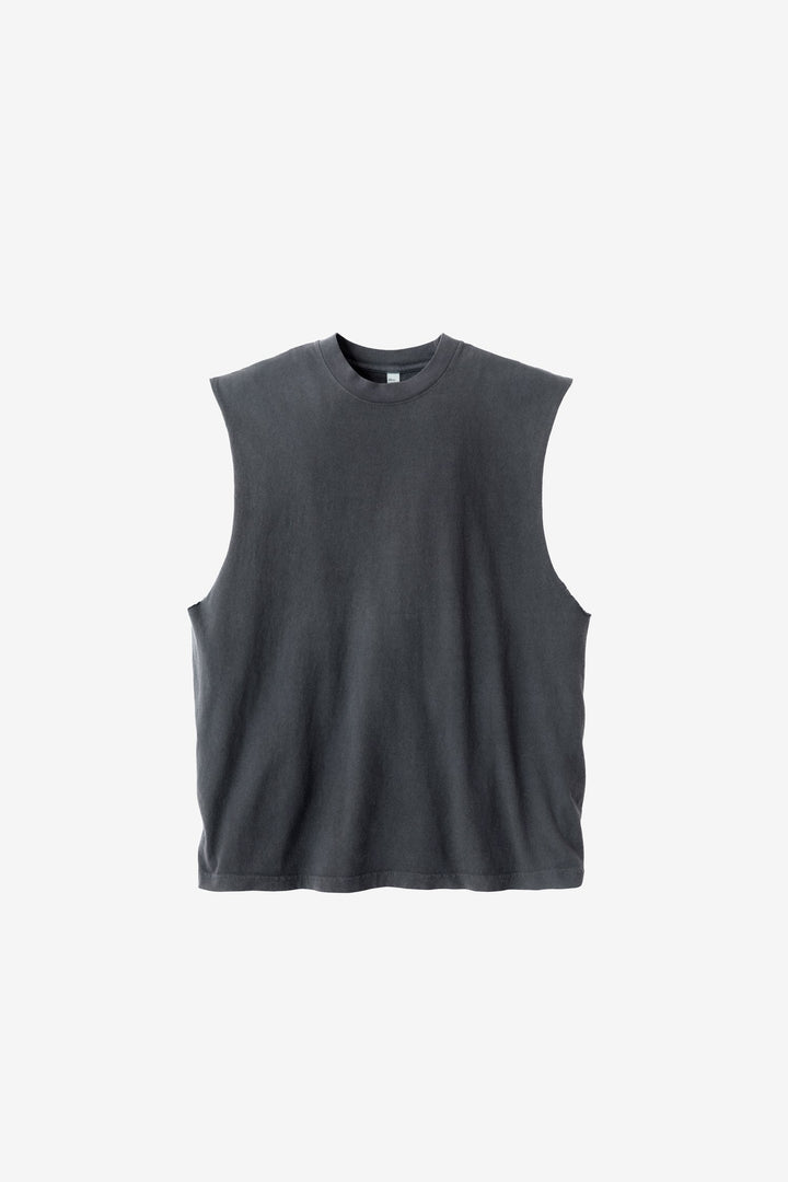 SLEEVELESS T-SHIRT - dolphin blue