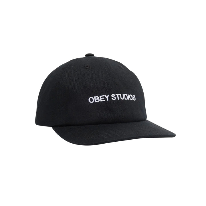 OBEY STUDIOS STRAP BACK HAT -  BLACK