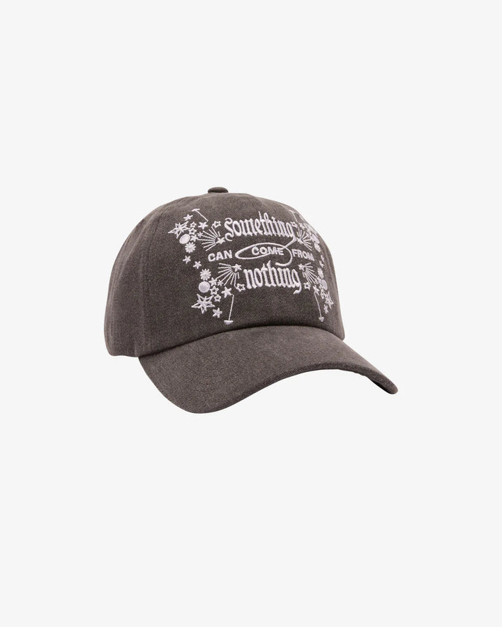 SOMETHING STRAP BACK HAT - BLACK