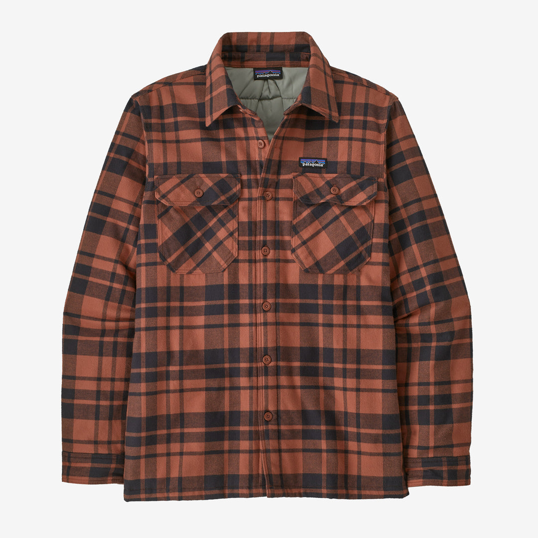 M´s Insulated Midweight Fjord Flannel Shirt - Burl Red