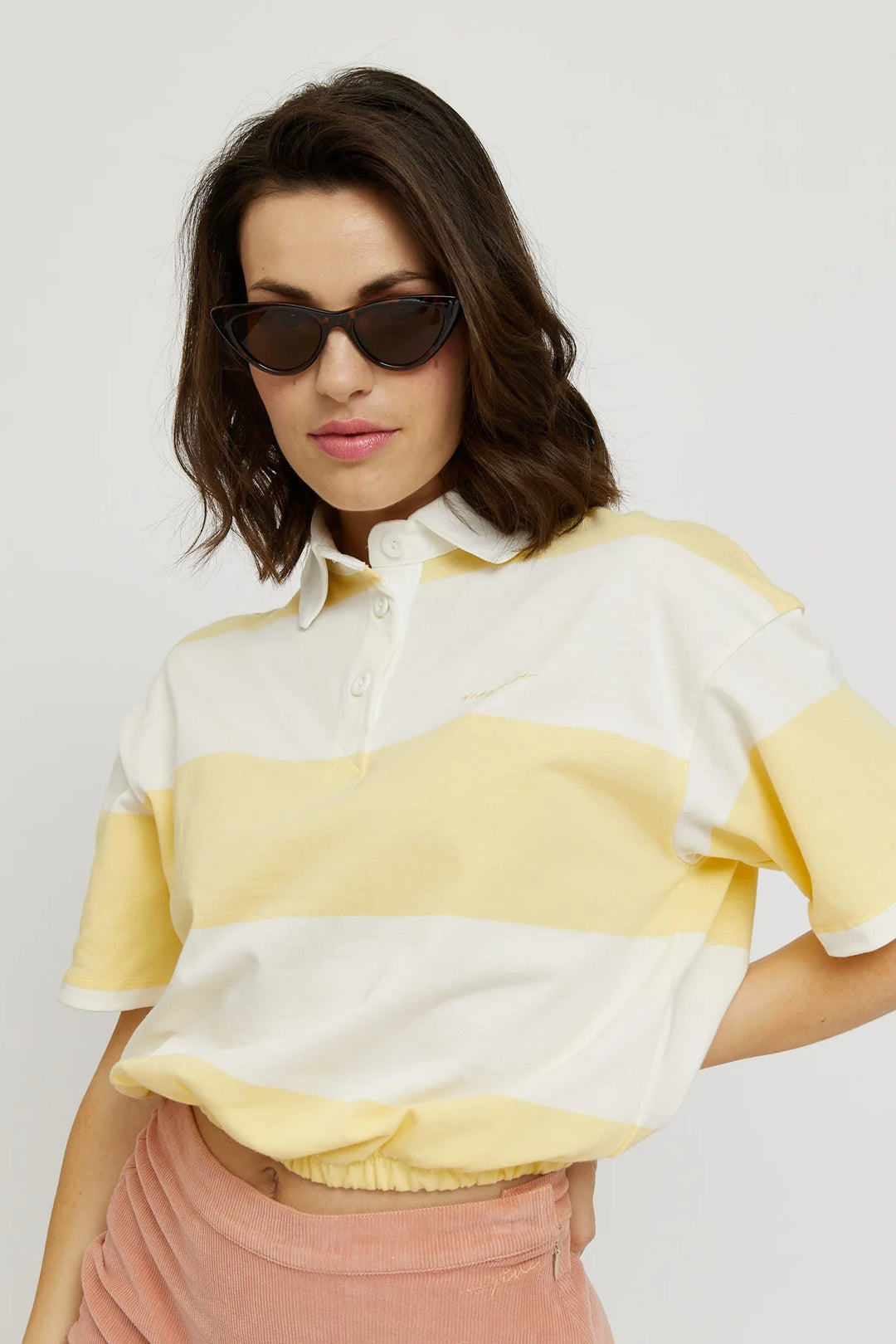 Ena Polo Shirt - sunlight/white