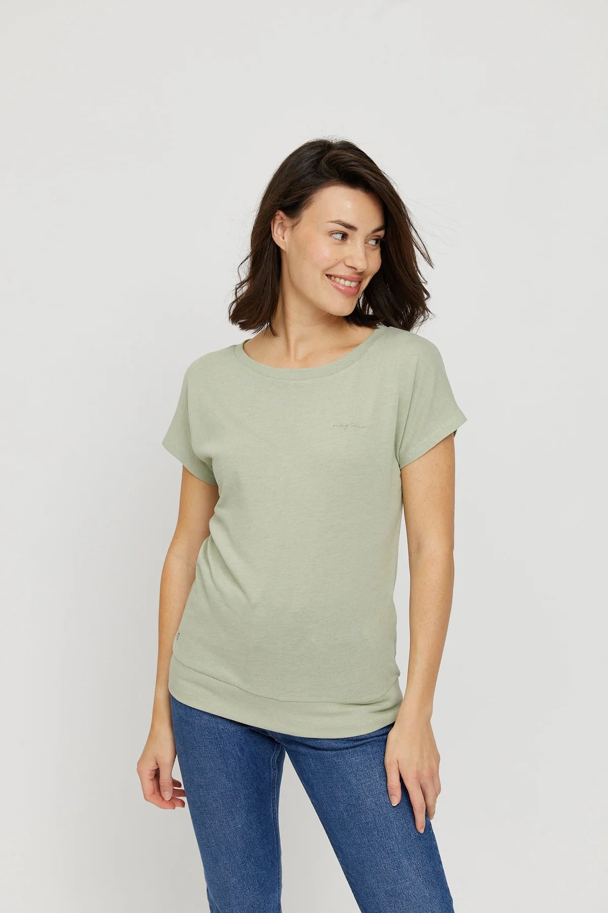 T-Shirt "Derry" - milky green