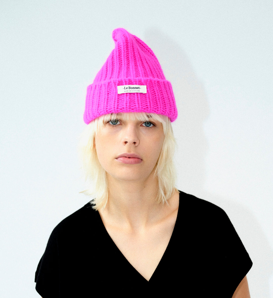 Le Bonnet Logo-Poppy Pink