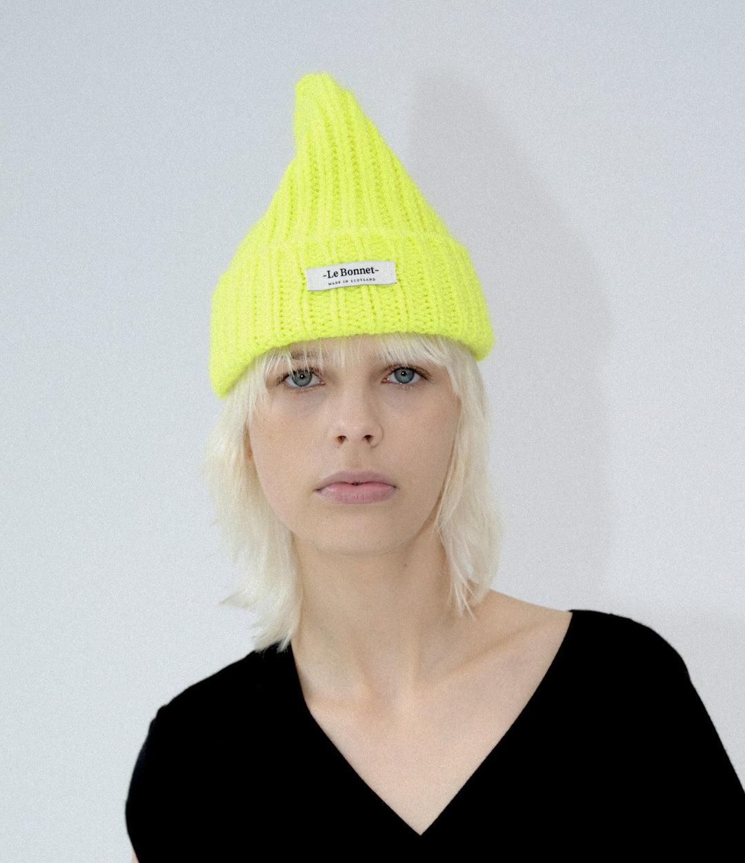 Le Bonnet Logo-Fluo Yellow