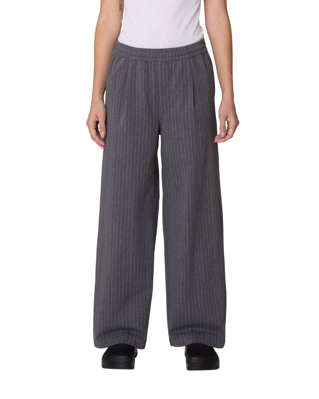 IRINA PLEATED PANT - GREY MULTI