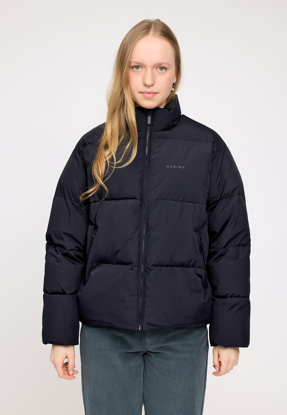 Loose Fit Puffer Jacket - black