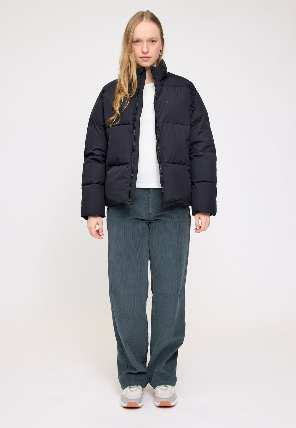 Loose Fit Puffer Jacket - black