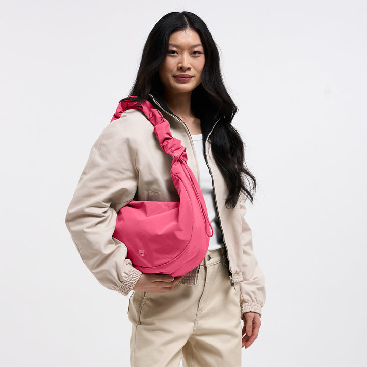 MOON BAG RUFFLE - salina pink