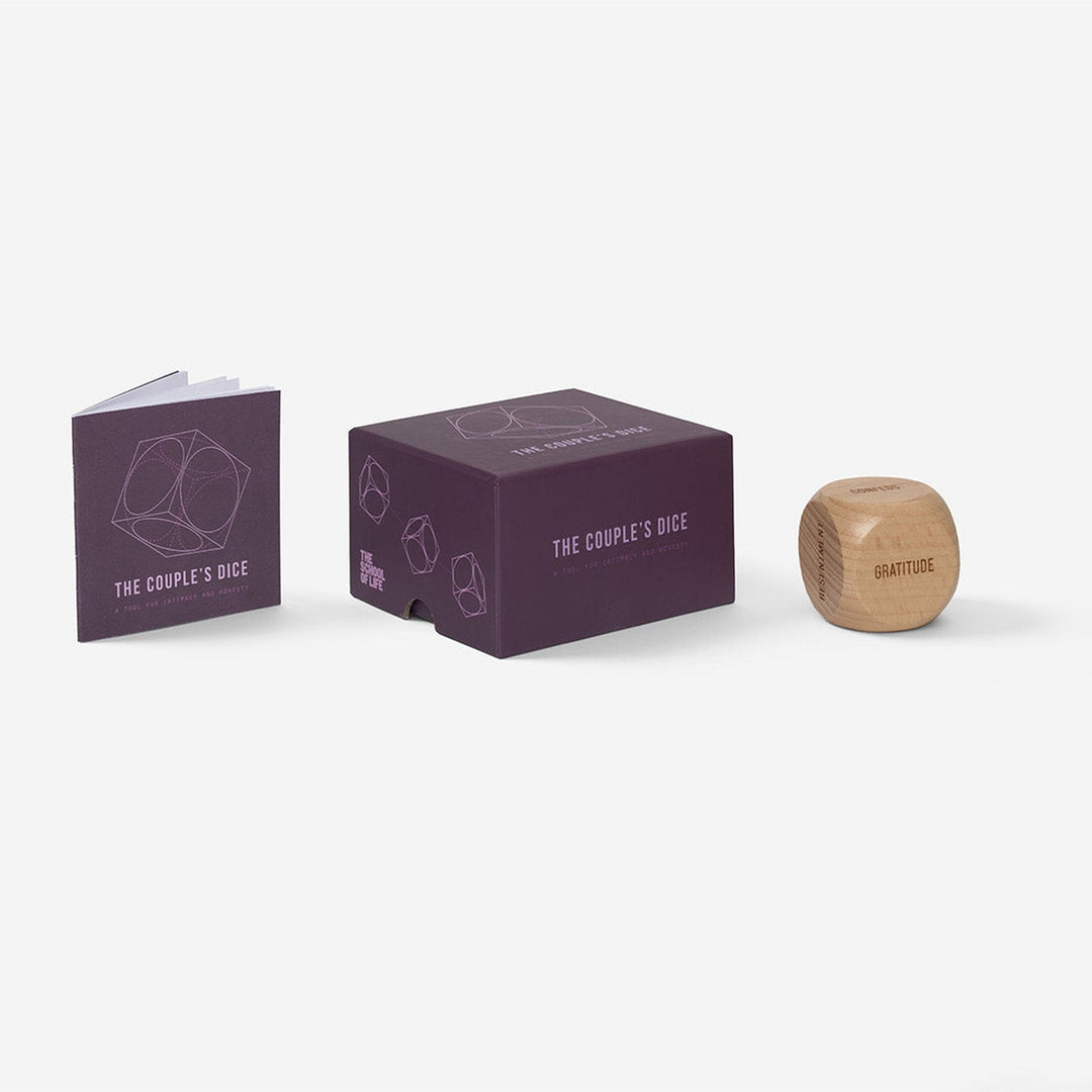 Würfelspiel "Couple's Dice" - Holz · Englisch | The School of Life