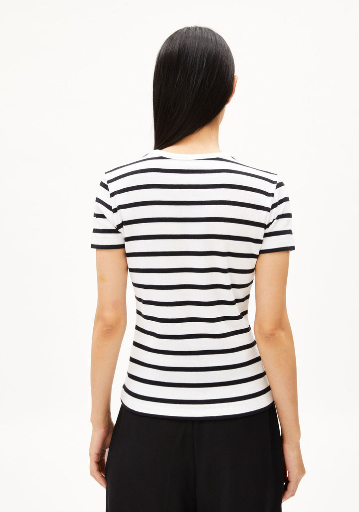 KARDAA STRIPES T-SHIRT - white black