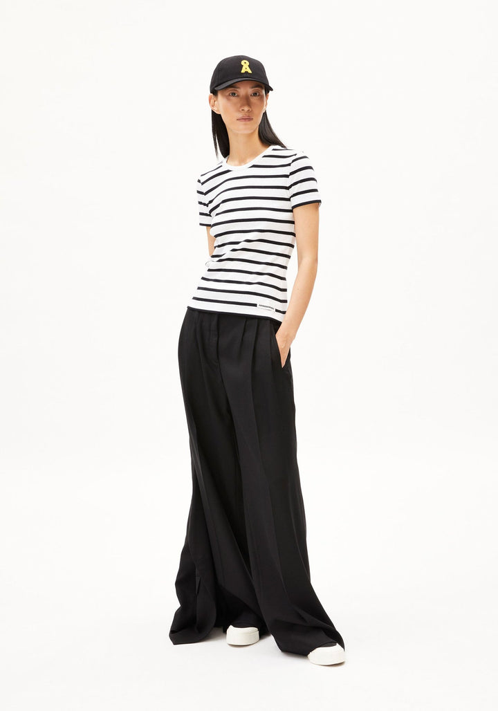 KARDAA STRIPES T-SHIRT - white black