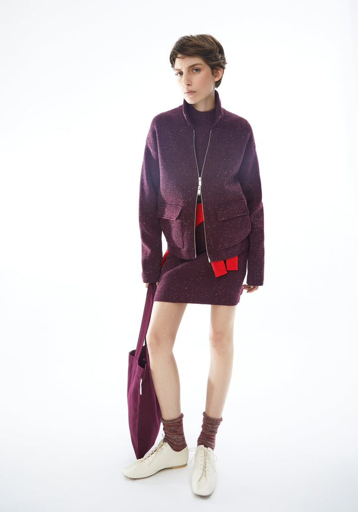 DOROTHEAA TWEED - dark cranberry