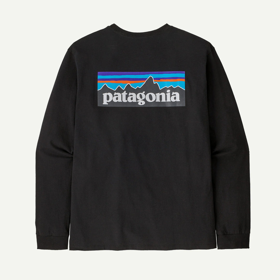 M's L/S P-6 Logo Responsibili-Tee - black