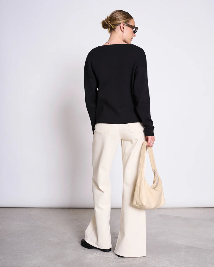 LIGHT KNIT JUMPER WILLIAMSBURG BLACK