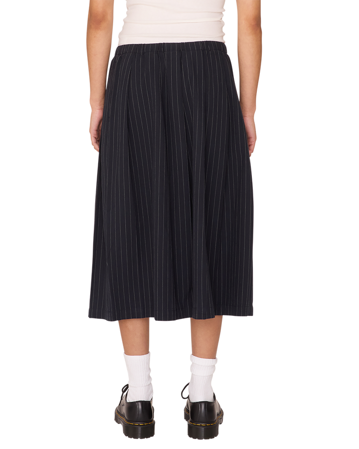 MADELINE PLEATED SKIRT - DARK NAVY MULTI