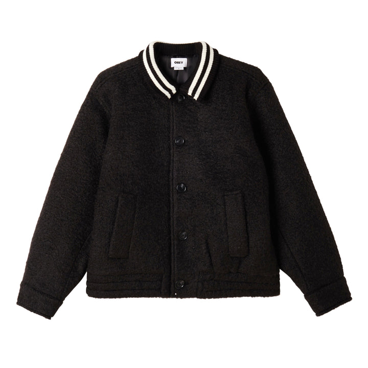 SAUNDERS BLOUSON JACKET -  BLACK