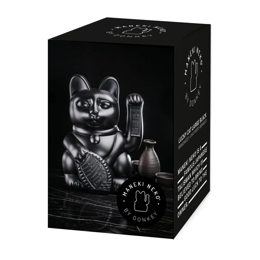 Lucky Cat Large -black