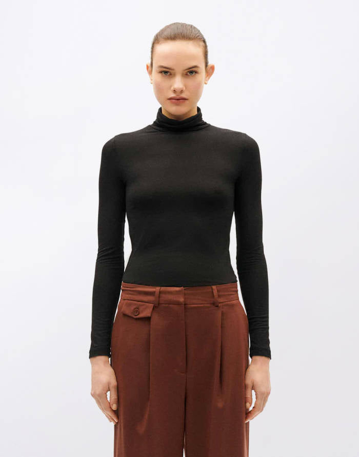 BLACK NOE CACHEMIRE TOP