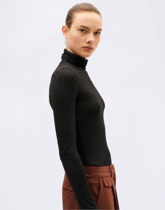 BLACK NOE CACHEMIRE TOP