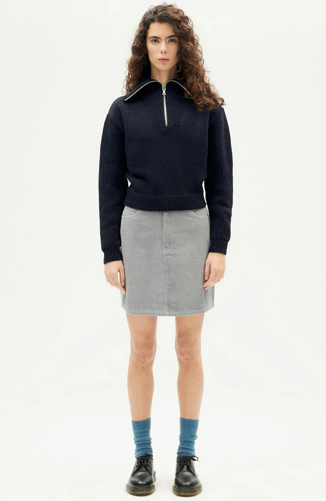 NAVY TANIT KNITTED SWEATER