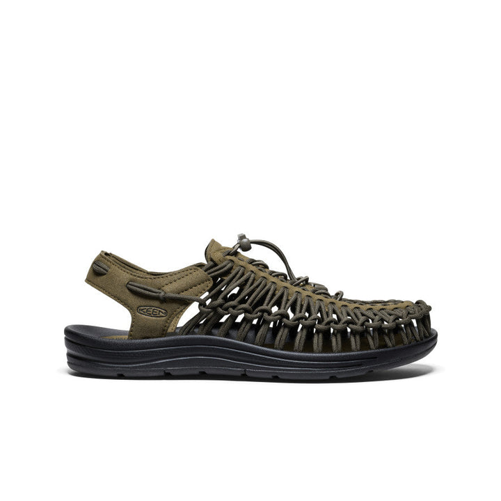 Uneek- dark olive/black - recycled plastic cord upper / rubber outsole