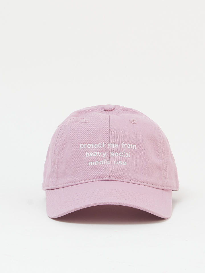 PROTECT ME FROM HEAVY SOCIAL MEDIA USE - SOFT PINK WHITE