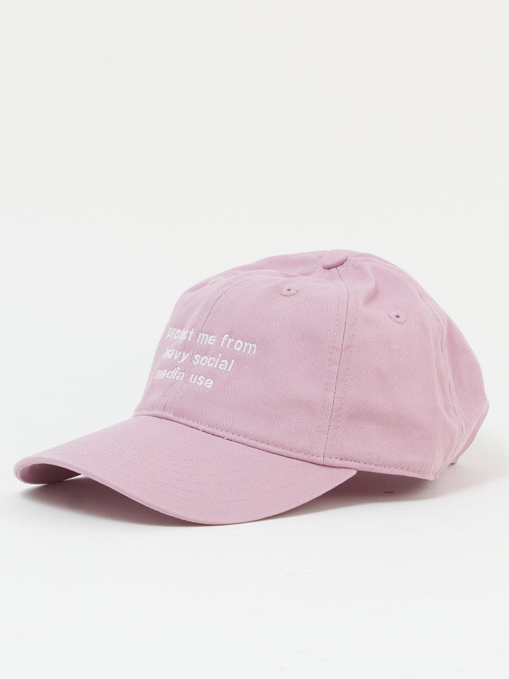 PROTECT ME FROM HEAVY SOCIAL MEDIA USE - SOFT PINK WHITE