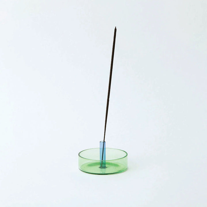 Duo Tone  Incense  Holder - green blue