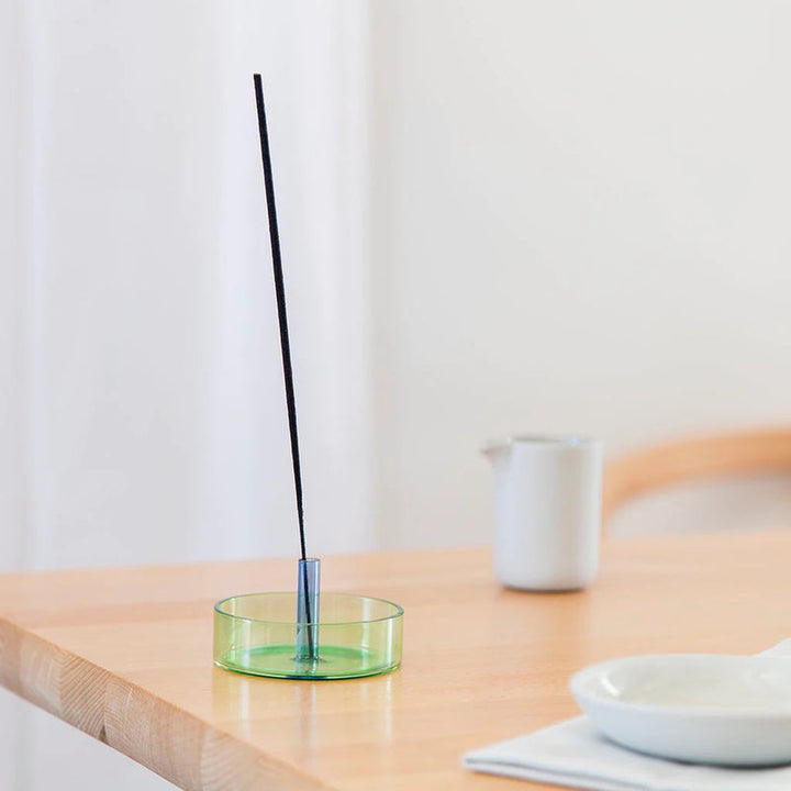 Duo Tone  Incense  Holder - green blue