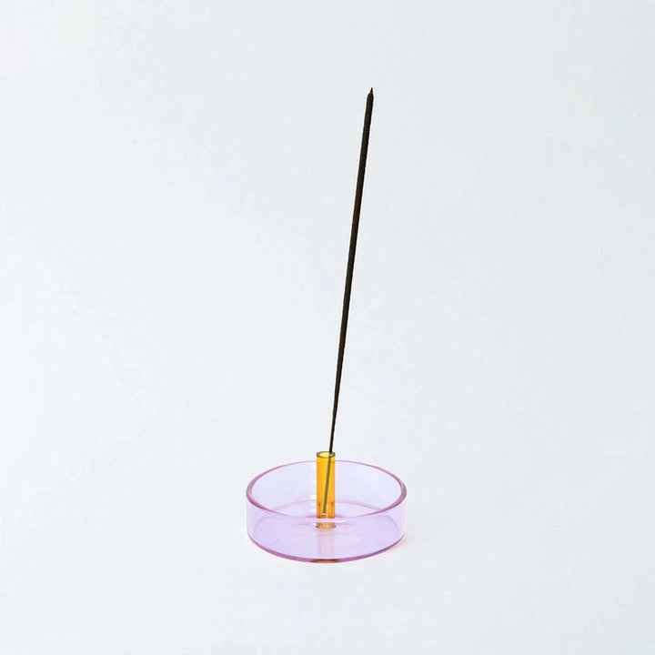 Duo Tone  Incense  Holder - lila gelb