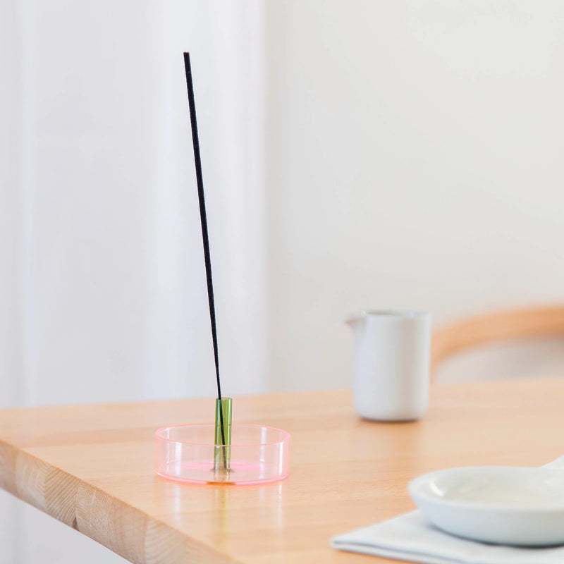 Duo Tone  Incense  Holder - pink grün
