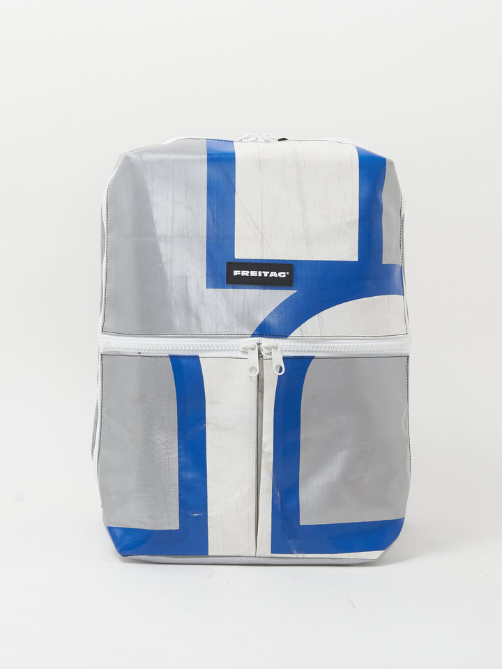 F49 Fringe - silver white blue