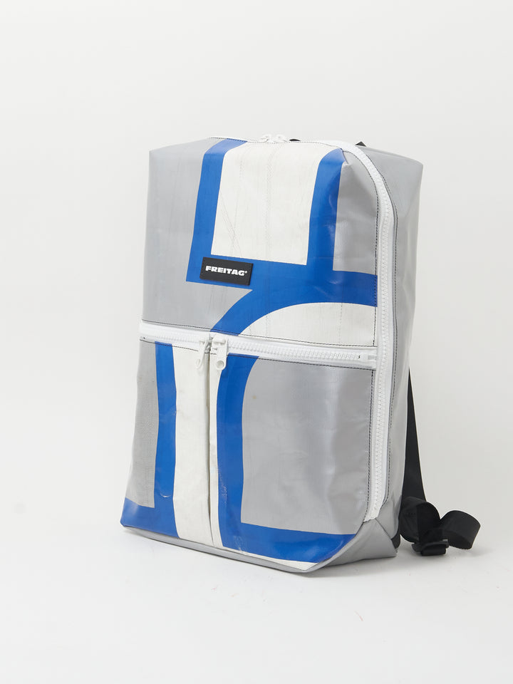 F49 Fringe - silver white blue