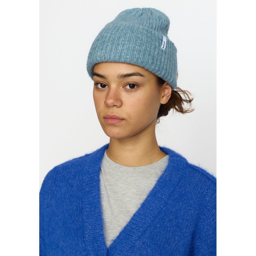 Fluffy Beanie - denim blue