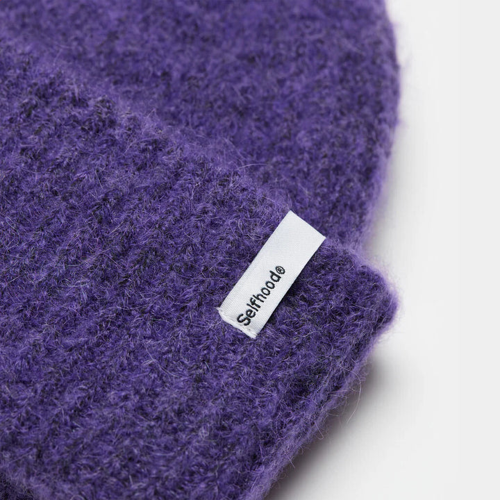 Fluffy Beanie -purple