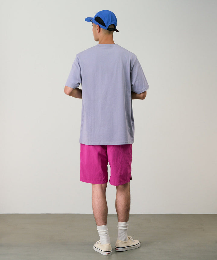 NYLON PACKABLE G-SHORT - PLUM