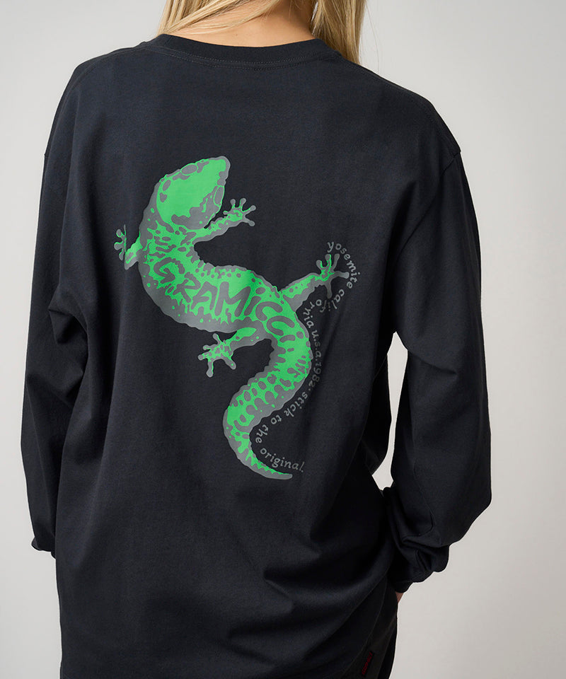 Gecko Longsleeve Tee - vintage black