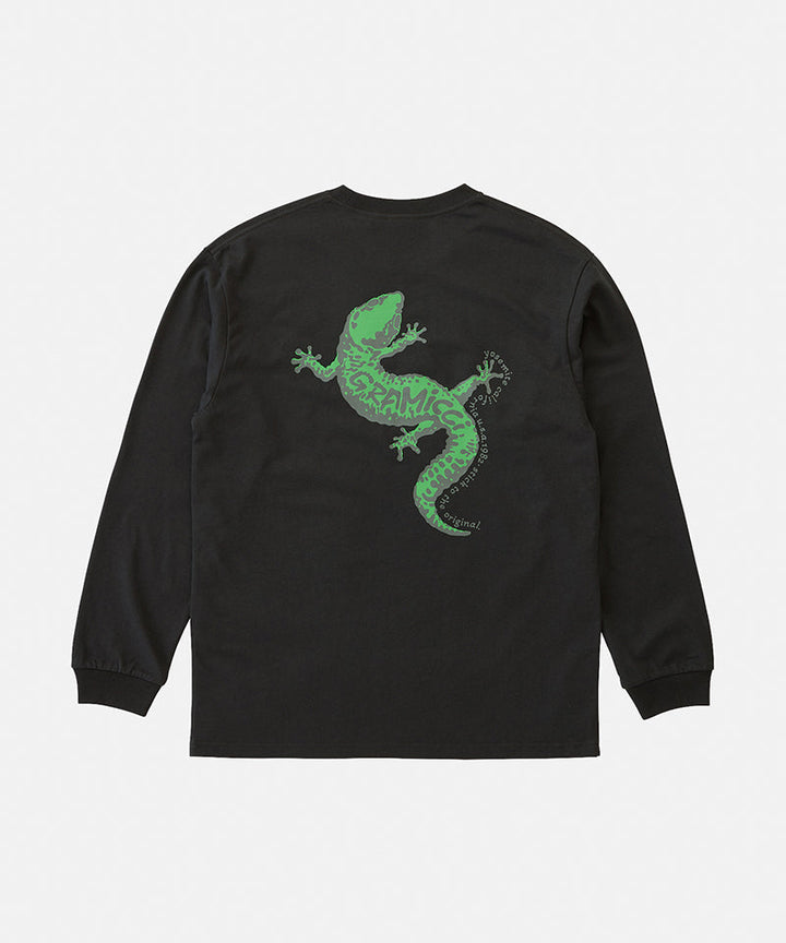 Gecko Longsleeve Tee - vintage black