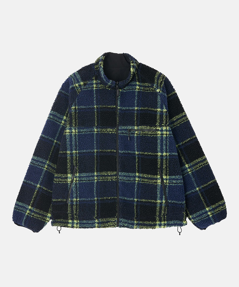 REVERSIBLE SHERPA PLAID JACKET