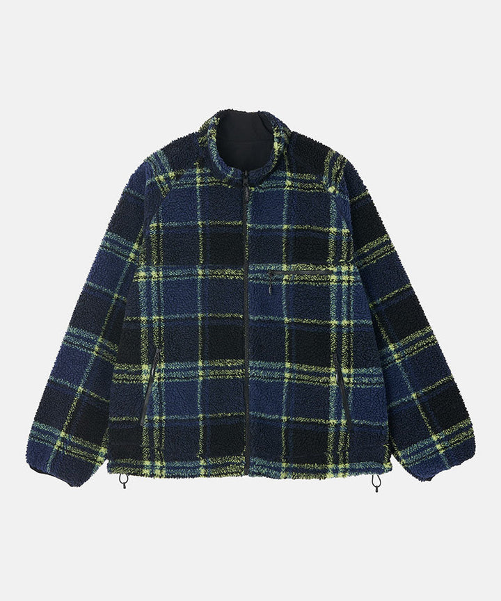 REVERSIBLE SHERPA PLAID JACKET