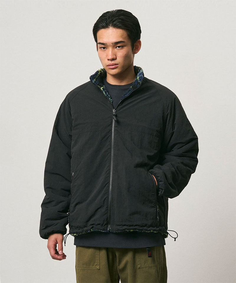 REVERSIBLE SHERPA PLAID JACKET