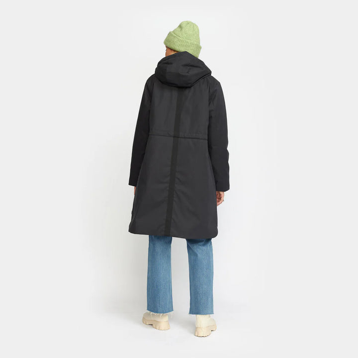 Hoodet Coat - black