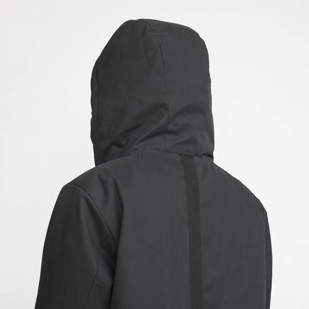 Hoodet Coat - black