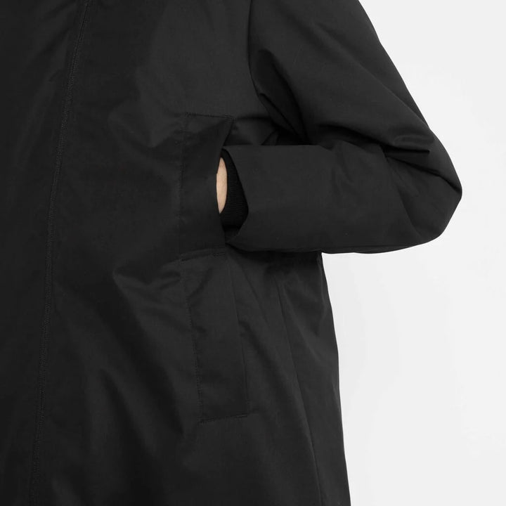 Hoodet Coat - black