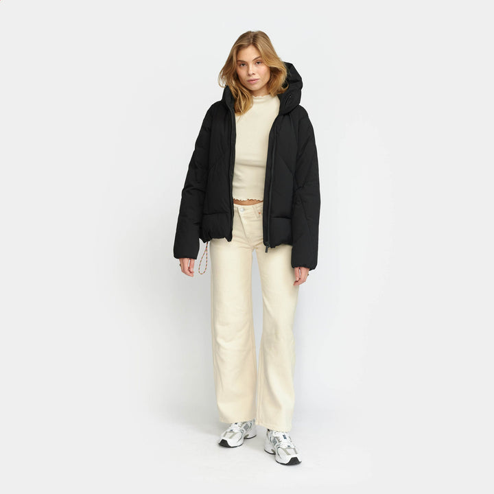Hooded Puffer - black