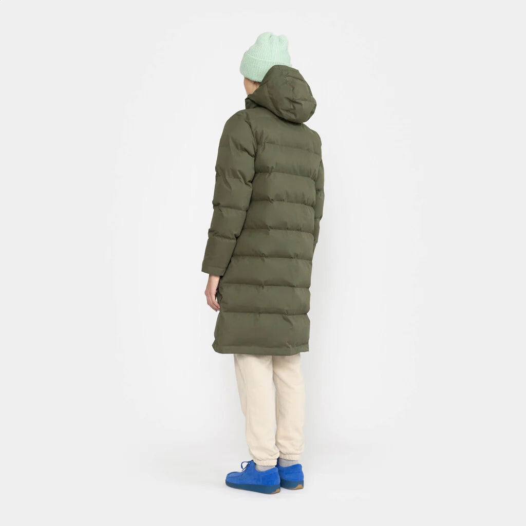 Hooded Puffer Coat - army